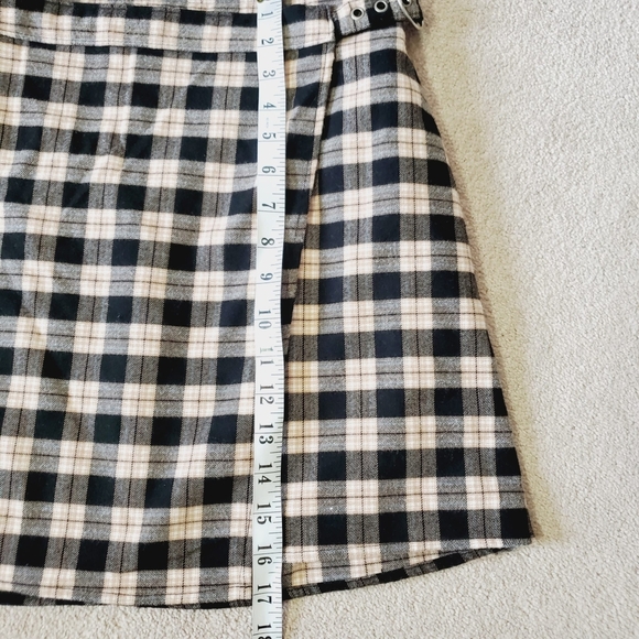 Hollister Clueless Preppy Academia Plaid High Rise 90s Wrap Skirt M - Picture 4 of 7